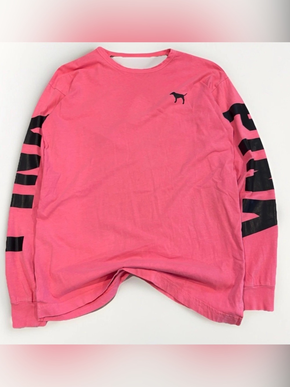 Pink by Victoria’s Secret Long Sleeve Shirt Open Back Loungewear Oversized XS